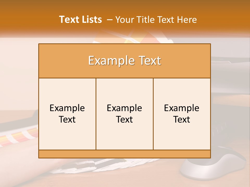 A Person Holding A Color Swater Over A Computer Screen PowerPoint Template