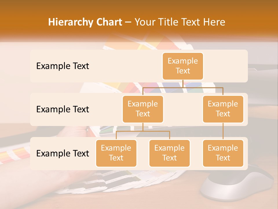 A Person Holding A Color Swater Over A Computer Screen PowerPoint Template