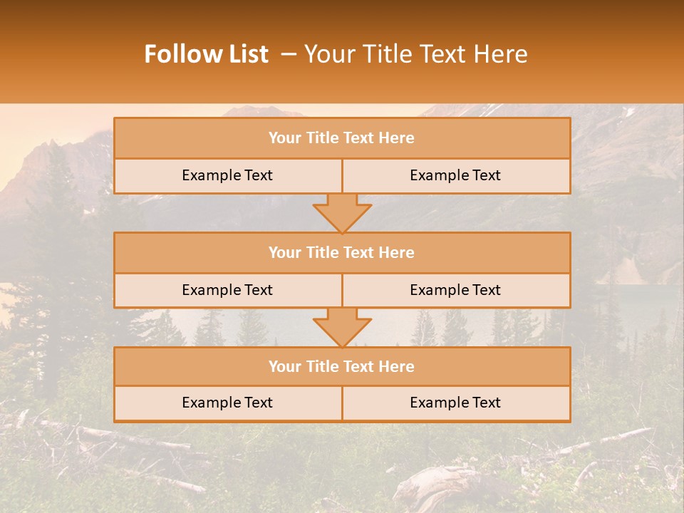 A Mountain Lake Surrounded By Trees And Mountains PowerPoint Template