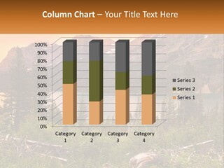 A Mountain Lake Surrounded By Trees And Mountains PowerPoint Template