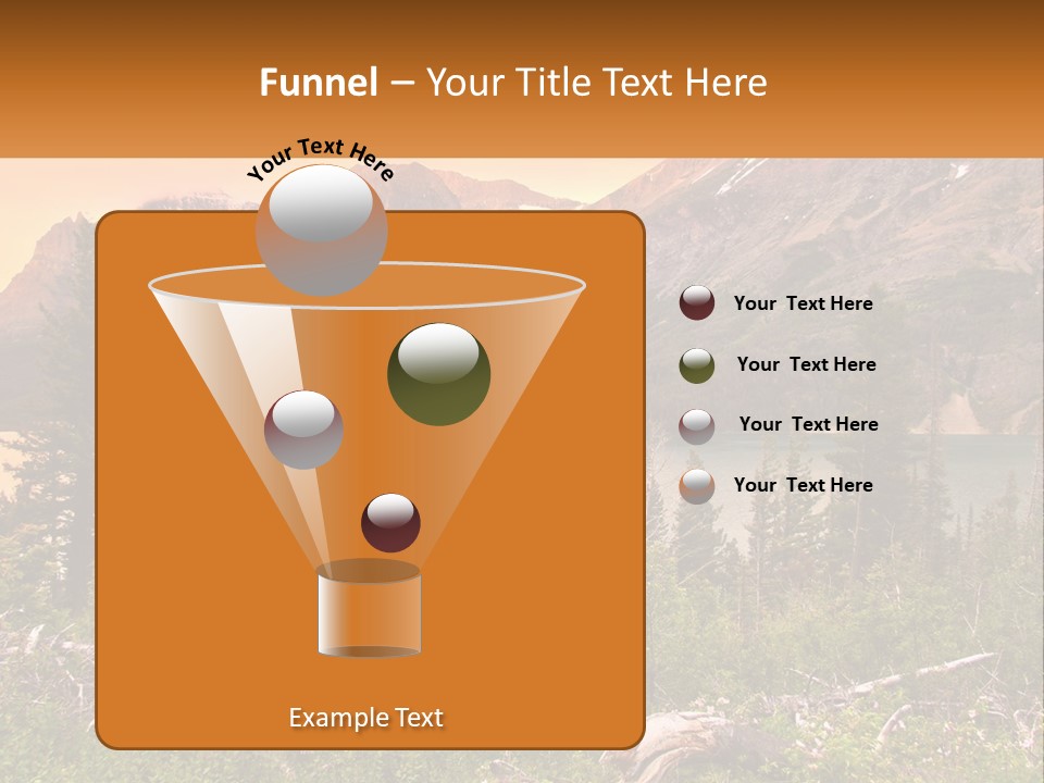 A Mountain Lake Surrounded By Trees And Mountains PowerPoint Template