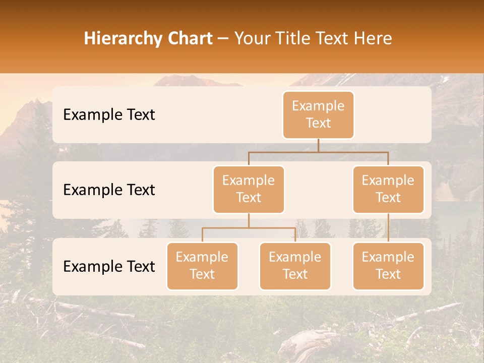 A Mountain Lake Surrounded By Trees And Mountains PowerPoint Template
