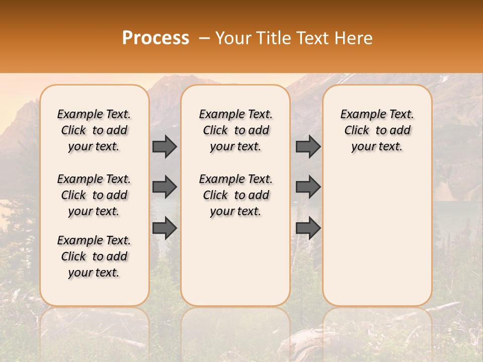 A Mountain Lake Surrounded By Trees And Mountains PowerPoint Template
