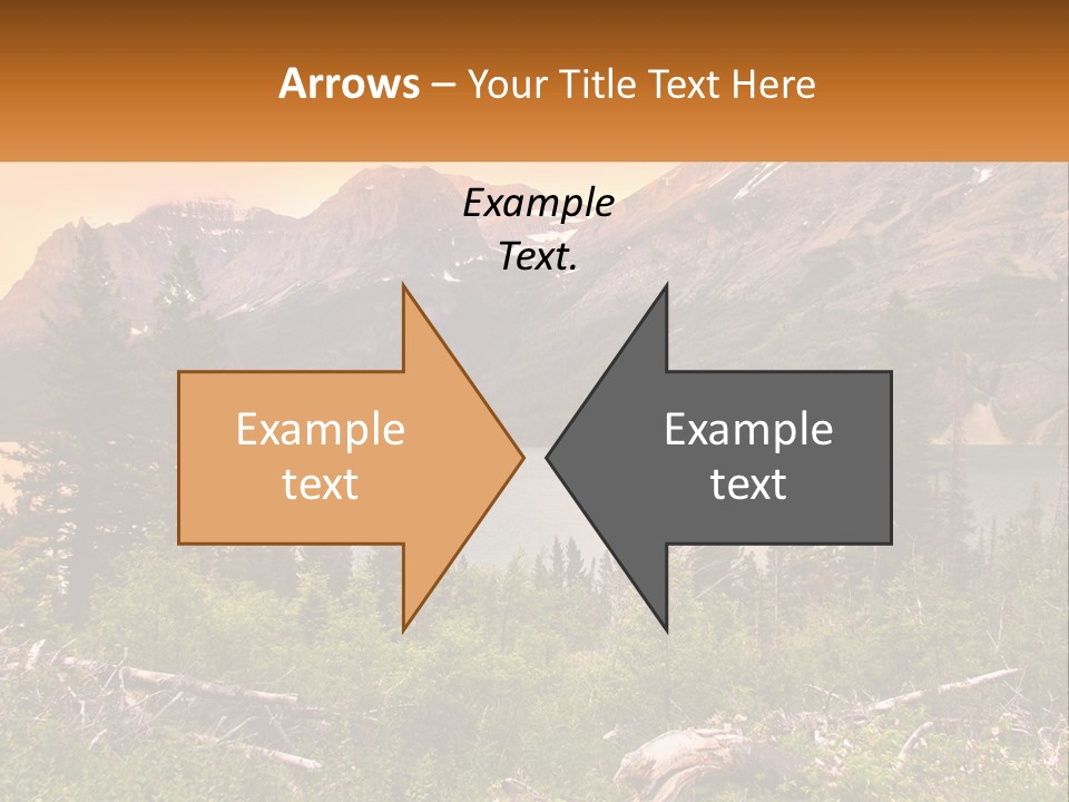 A Mountain Lake Surrounded By Trees And Mountains PowerPoint Template