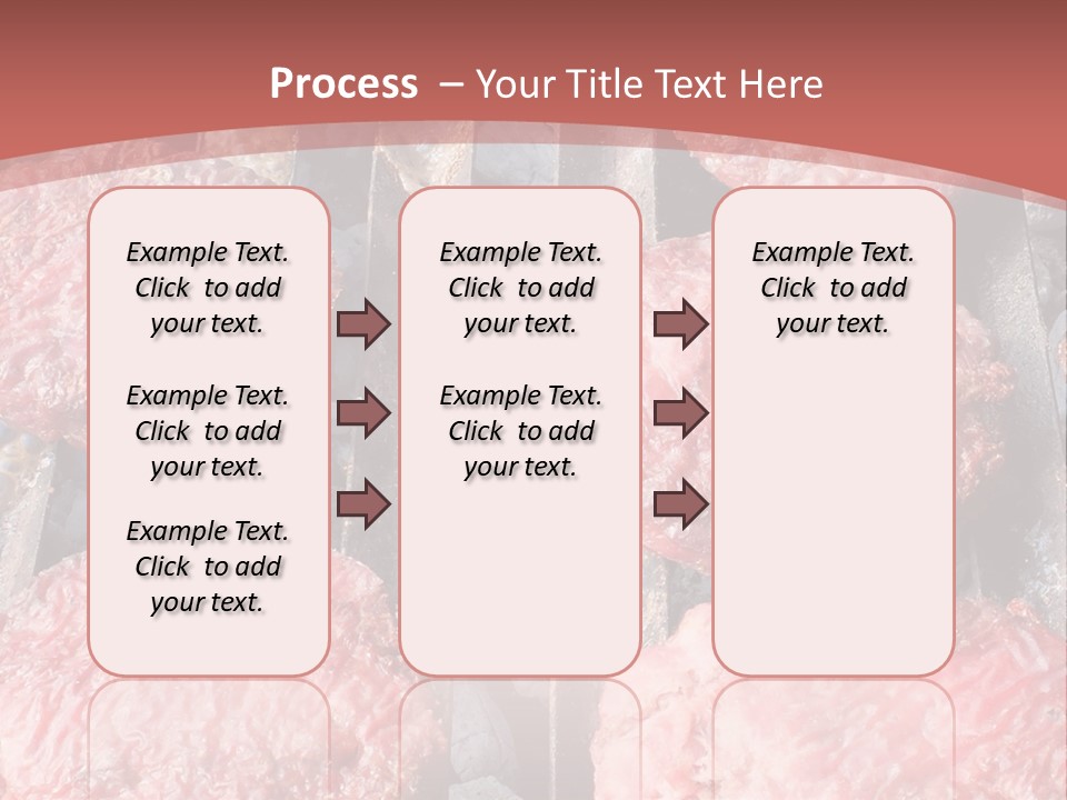 Hamburgers Cooking On A Grill With A Red Background PowerPoint Template