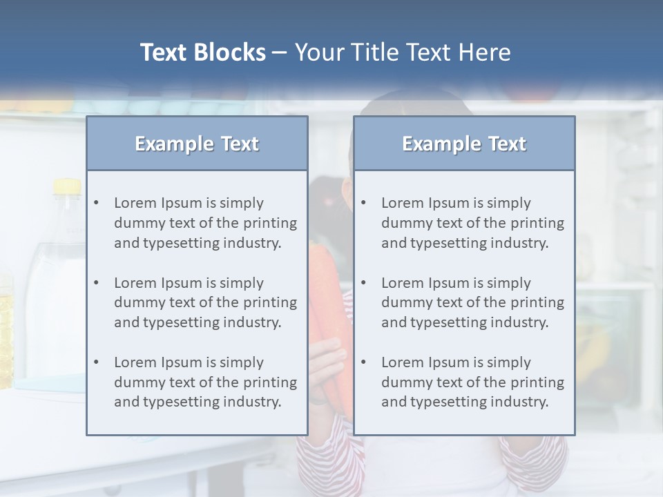 A Young Girl Holding Carrots In Front Of An Open Refrigerator PowerPoint Template