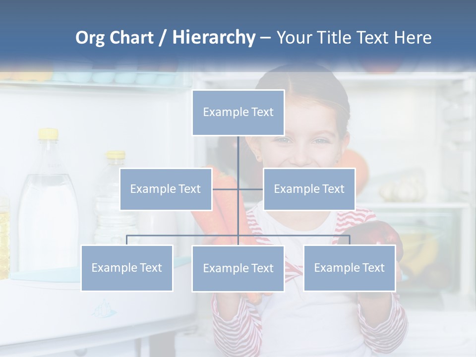 A Young Girl Holding Carrots In Front Of An Open Refrigerator PowerPoint Template