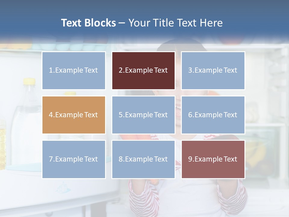 A Young Girl Holding Carrots In Front Of An Open Refrigerator PowerPoint Template