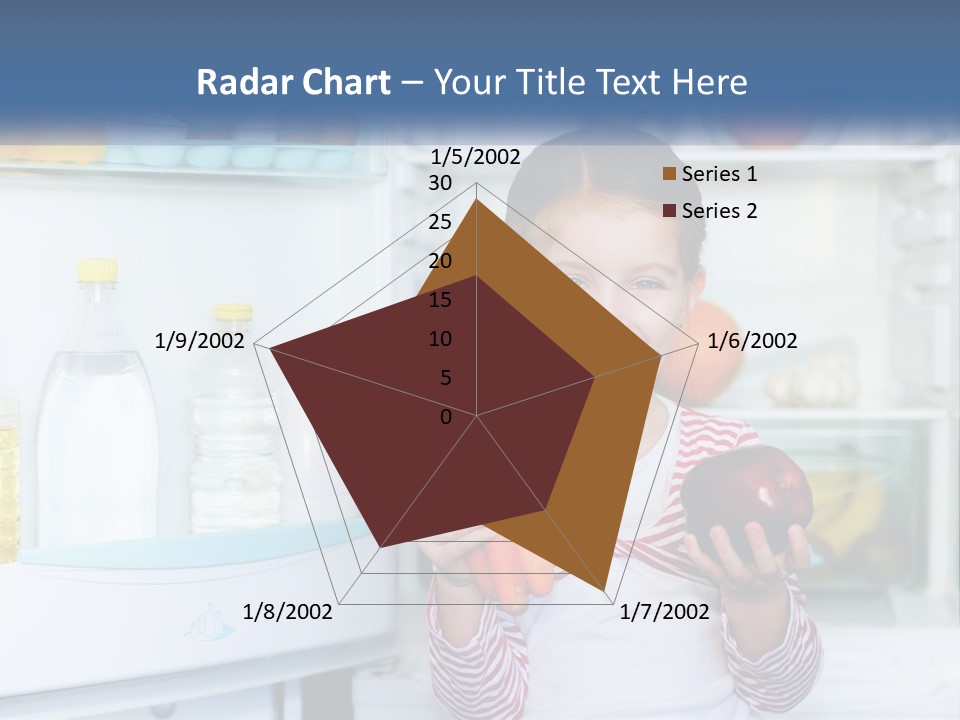 A Young Girl Holding Carrots In Front Of An Open Refrigerator PowerPoint Template