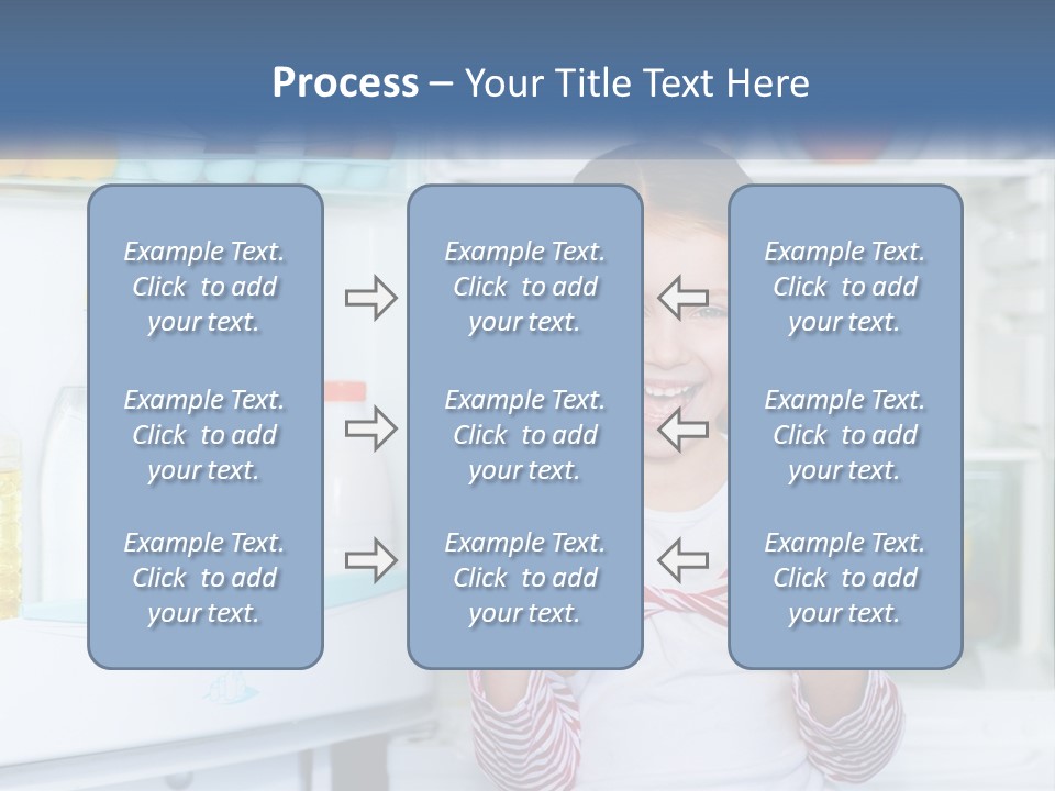 A Young Girl Holding Carrots In Front Of An Open Refrigerator PowerPoint Template