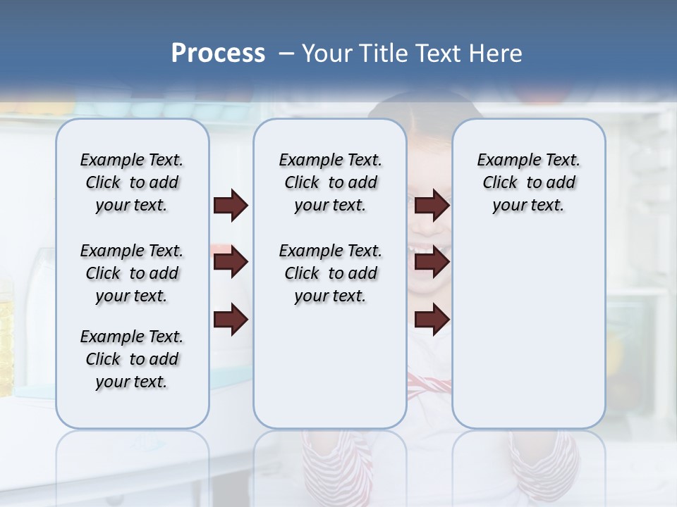 A Young Girl Holding Carrots In Front Of An Open Refrigerator PowerPoint Template