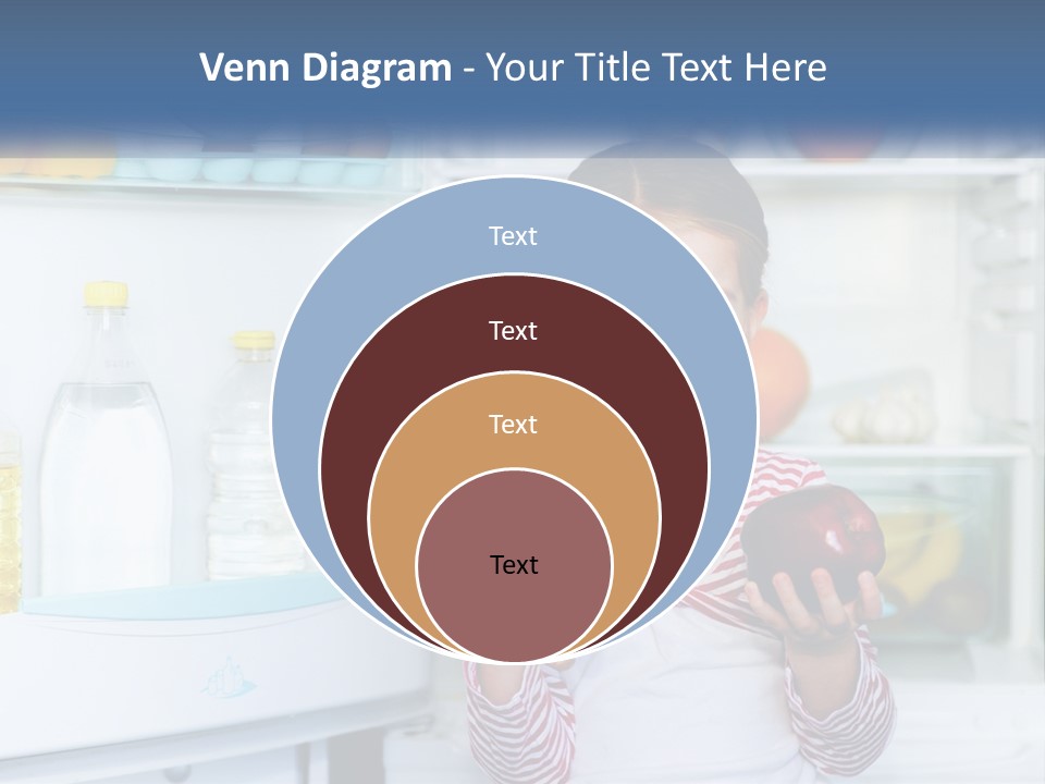 A Young Girl Holding Carrots In Front Of An Open Refrigerator PowerPoint Template