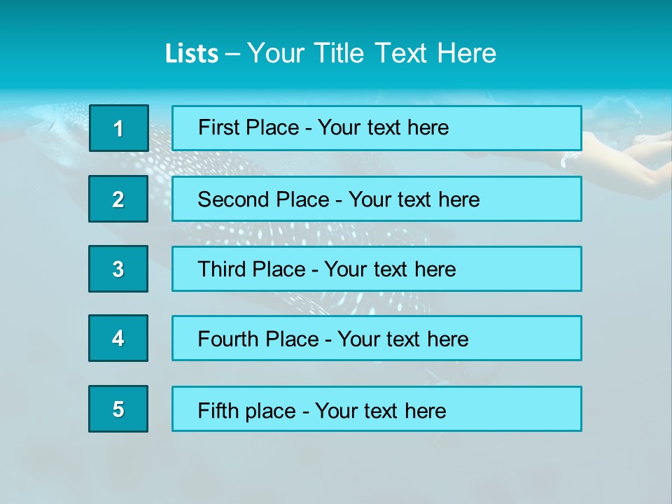 A Woman Swimming Next To A Whale In The Ocean PowerPoint Template