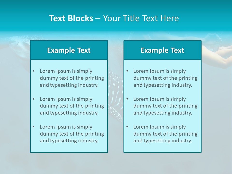 A Woman Swimming Next To A Whale In The Ocean PowerPoint Template