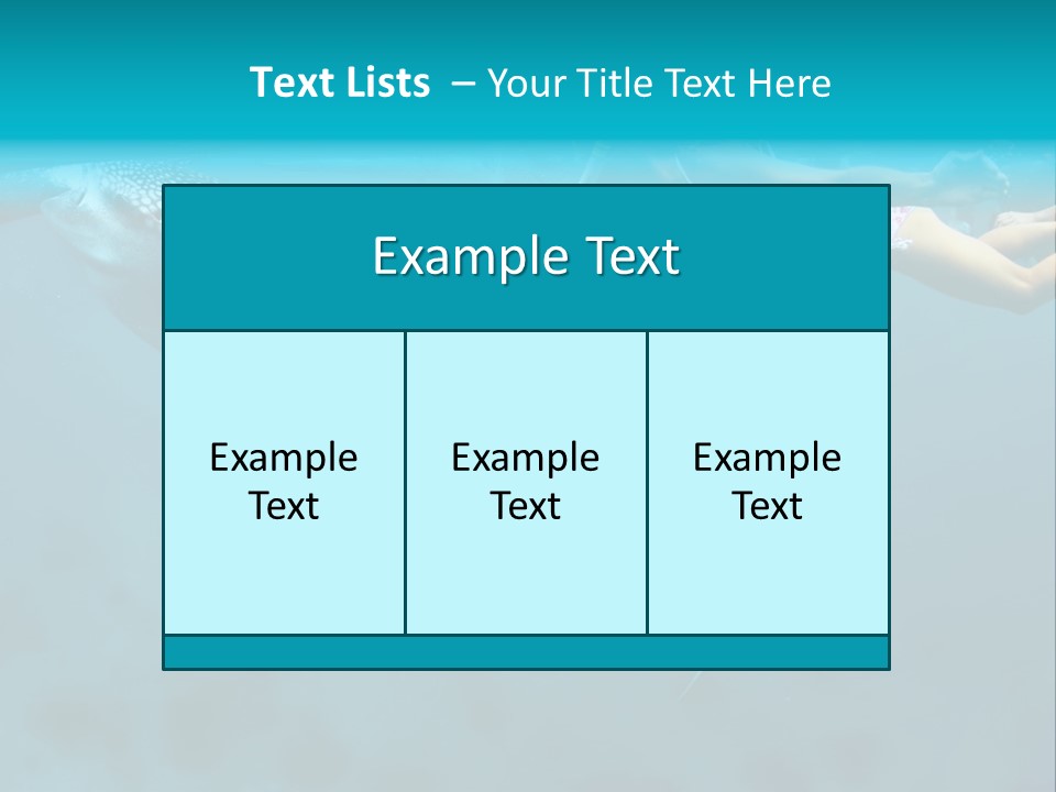 A Woman Swimming Next To A Whale In The Ocean PowerPoint Template