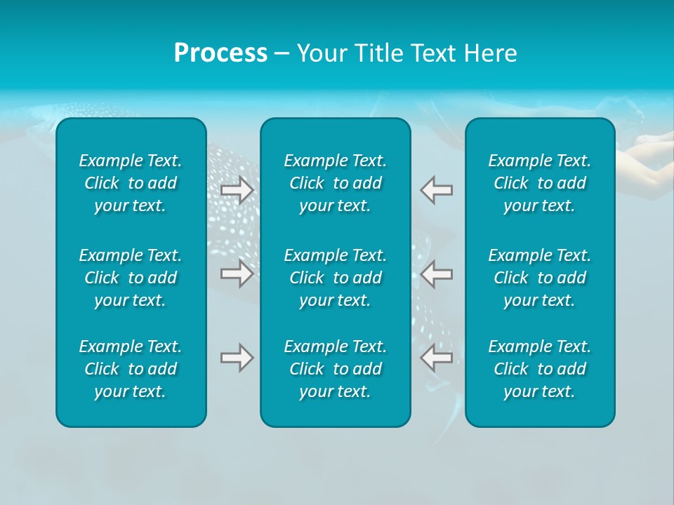 A Woman Swimming Next To A Whale In The Ocean PowerPoint Template