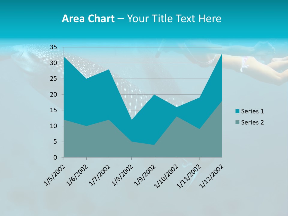 A Woman Swimming Next To A Whale In The Ocean PowerPoint Template