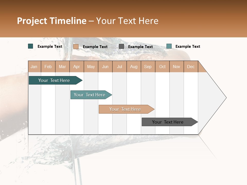 A Person's Hand With Water Splashing Out Of It PowerPoint Template