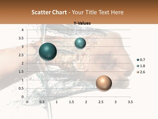 A Person's Hand With Water Splashing Out Of It PowerPoint Template