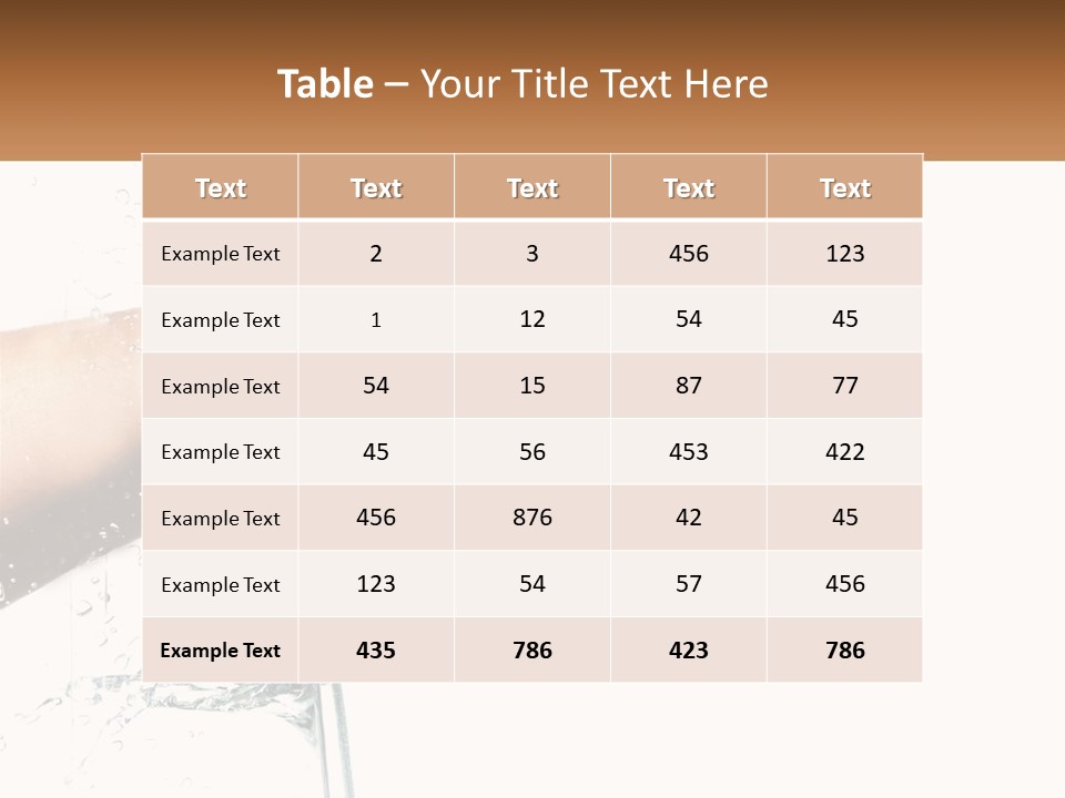 A Person's Hand With Water Splashing Out Of It PowerPoint Template