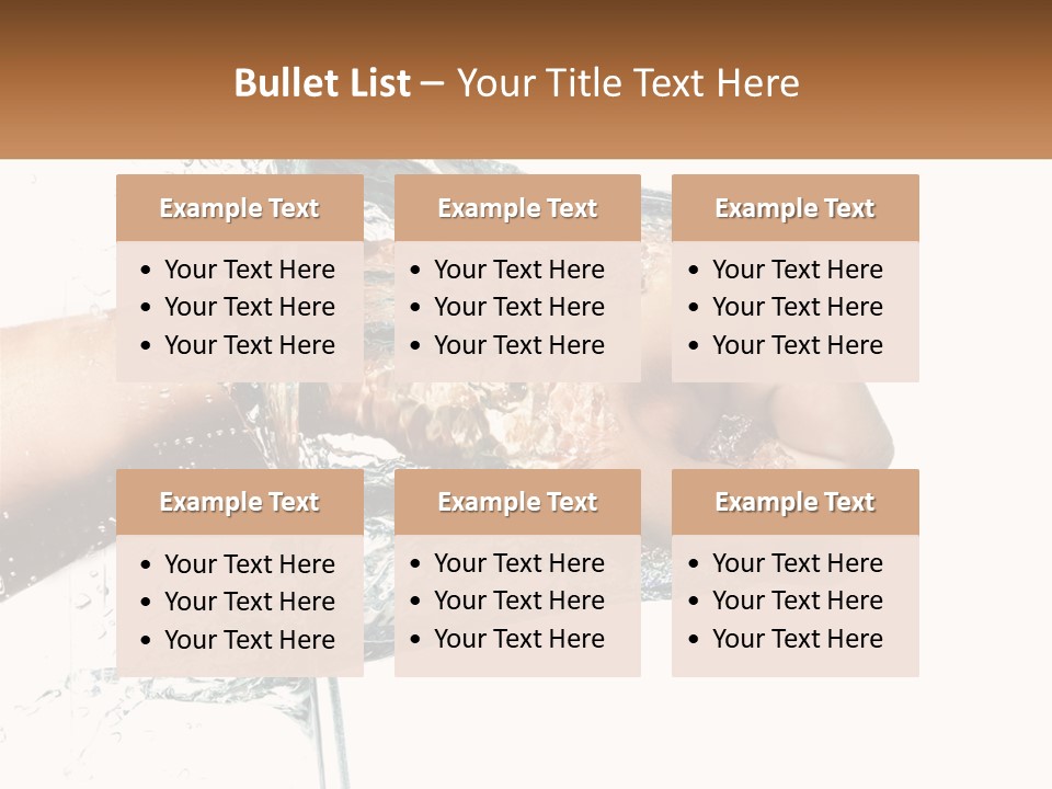 A Person's Hand With Water Splashing Out Of It PowerPoint Template