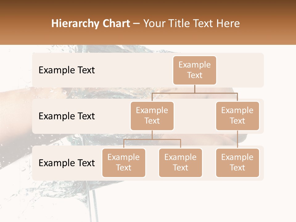 A Person's Hand With Water Splashing Out Of It PowerPoint Template