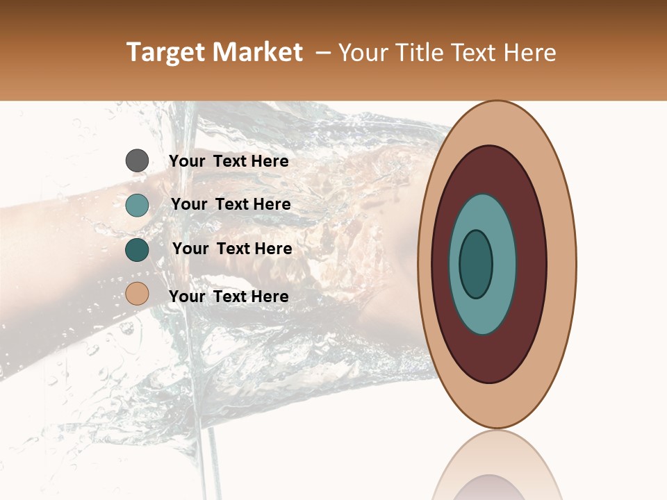 A Person's Hand With Water Splashing Out Of It PowerPoint Template