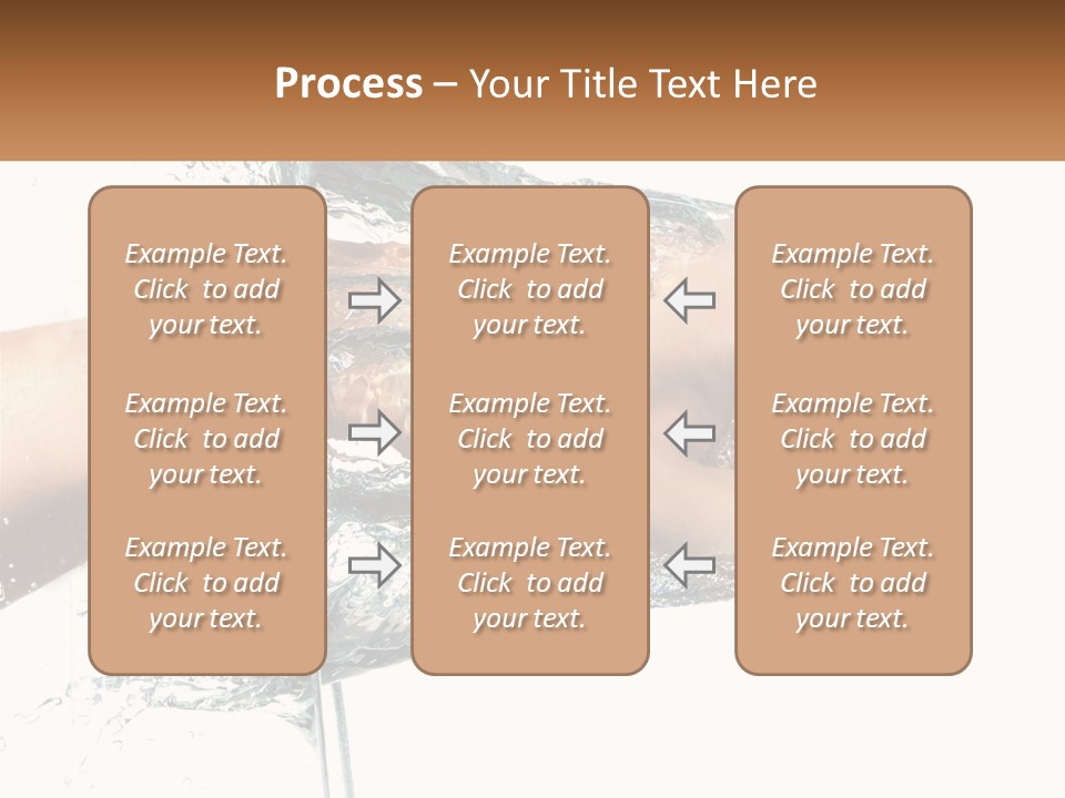 A Person's Hand With Water Splashing Out Of It PowerPoint Template