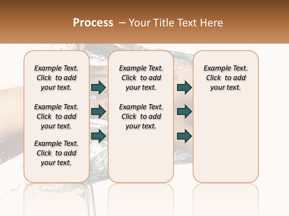 A Person's Hand With Water Splashing Out Of It PowerPoint Template