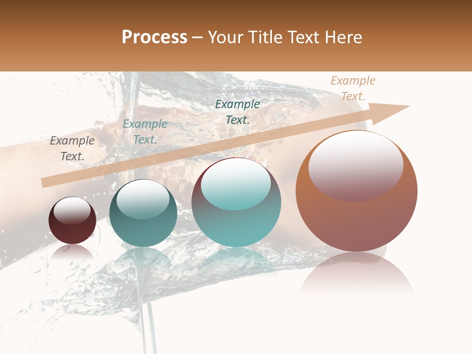 A Person's Hand With Water Splashing Out Of It PowerPoint Template