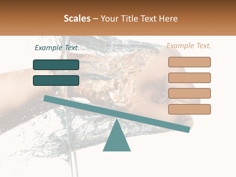 A Person's Hand With Water Splashing Out Of It PowerPoint Template
