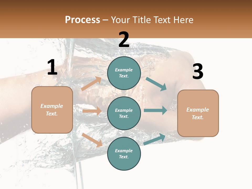 A Person's Hand With Water Splashing Out Of It PowerPoint Template