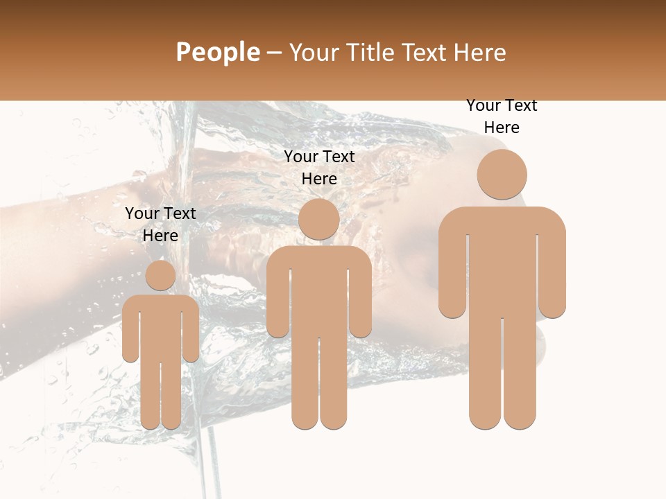 A Person's Hand With Water Splashing Out Of It PowerPoint Template