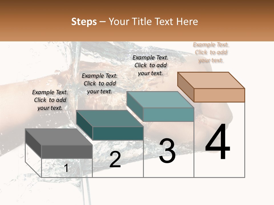 A Person's Hand With Water Splashing Out Of It PowerPoint Template