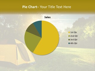 A Yellow Tent In The Middle Of A Field PowerPoint Template