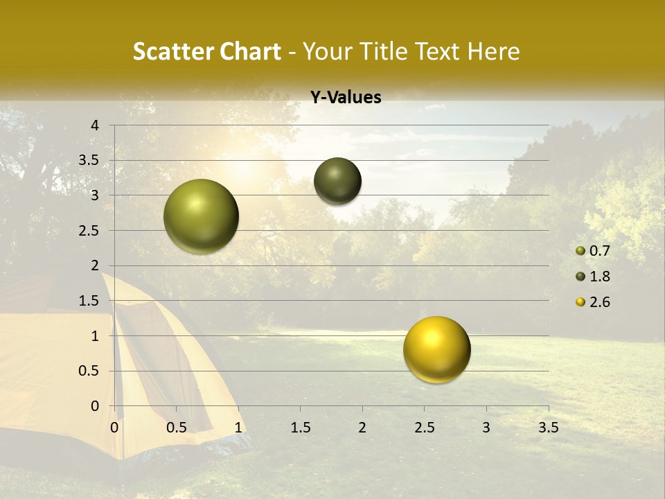 A Yellow Tent In The Middle Of A Field PowerPoint Template