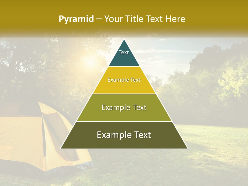 A Yellow Tent In The Middle Of A Field PowerPoint Template