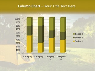A Yellow Tent In The Middle Of A Field PowerPoint Template