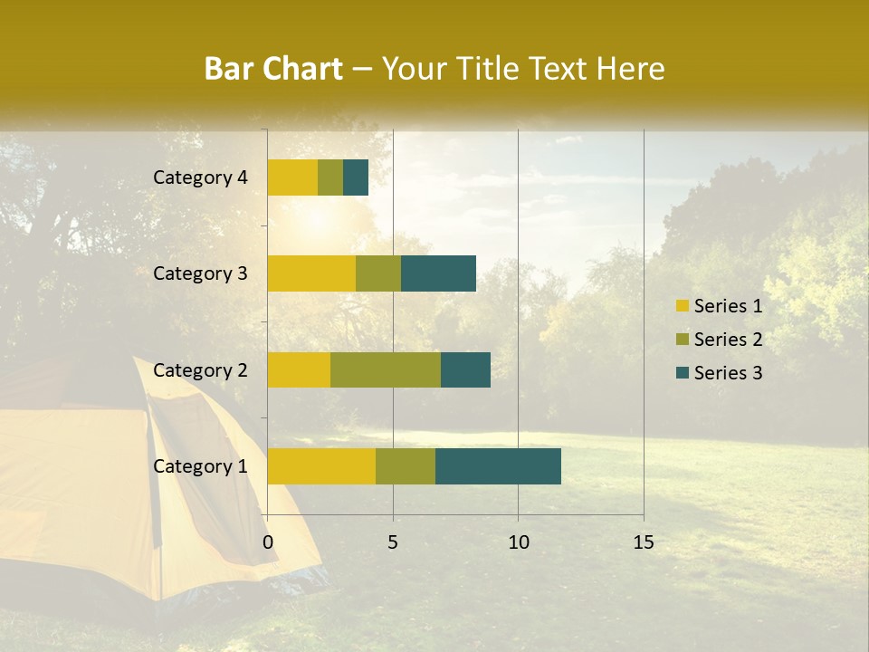 A Yellow Tent In The Middle Of A Field PowerPoint Template