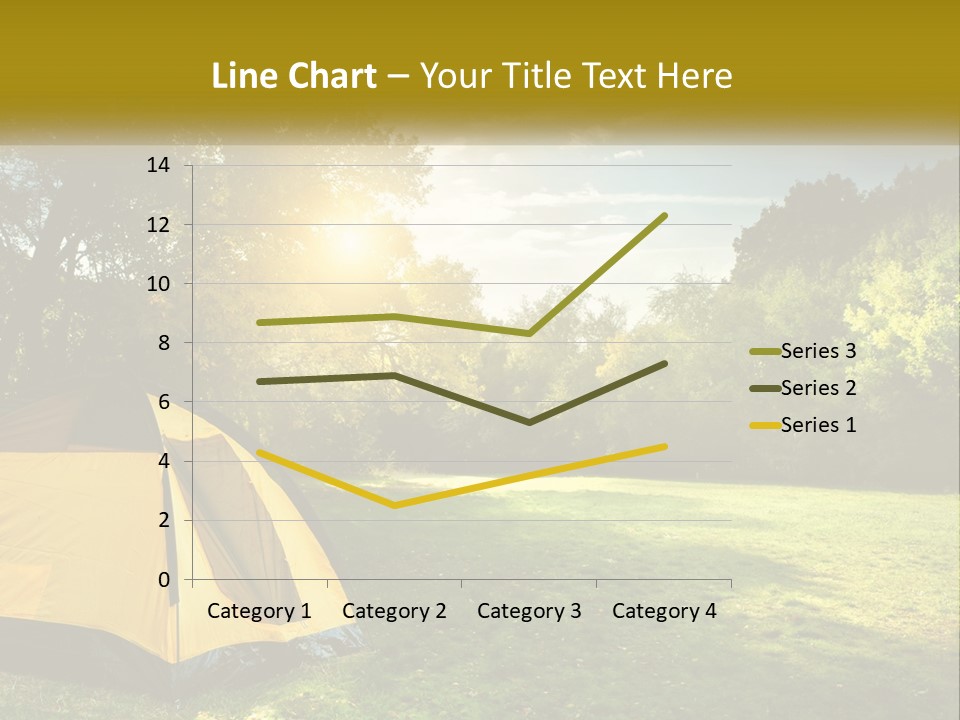 A Yellow Tent In The Middle Of A Field PowerPoint Template