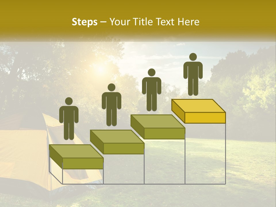 A Yellow Tent In The Middle Of A Field PowerPoint Template