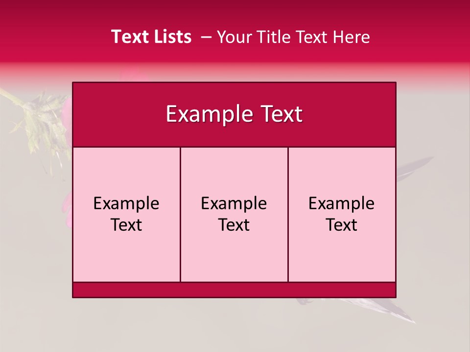 A Hummingbird Feeding From A Pink Flower PowerPoint Template