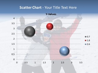 A Man And A Woman Holding Skis On Their Shoulders PowerPoint Template