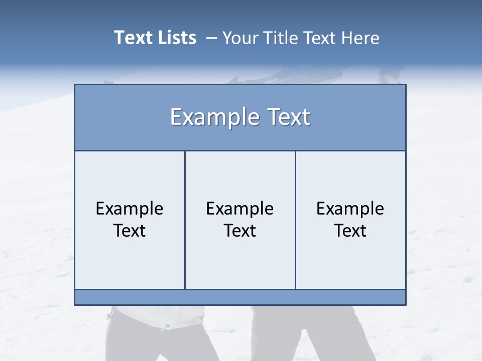 A Man And A Woman Holding Skis On Their Shoulders PowerPoint Template
