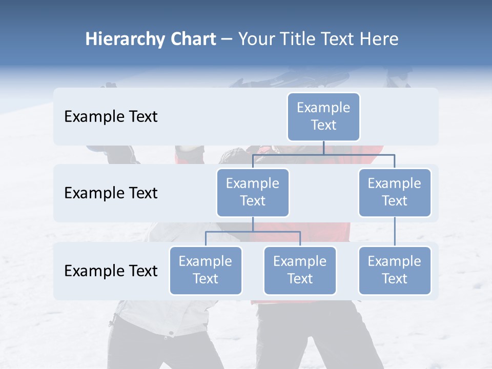 A Man And A Woman Holding Skis On Their Shoulders PowerPoint Template