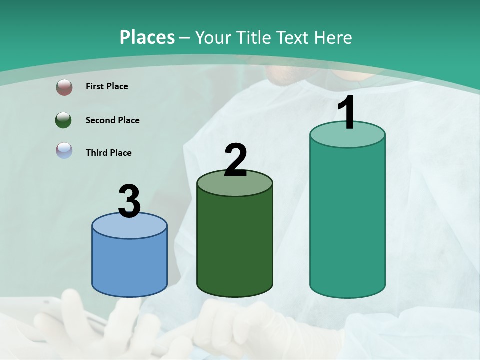 A Group Of Doctors Looking At A Patient In A Hospital PowerPoint Template