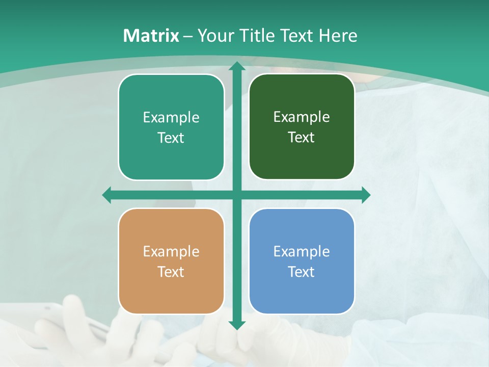 A Group Of Doctors Looking At A Patient In A Hospital PowerPoint Template