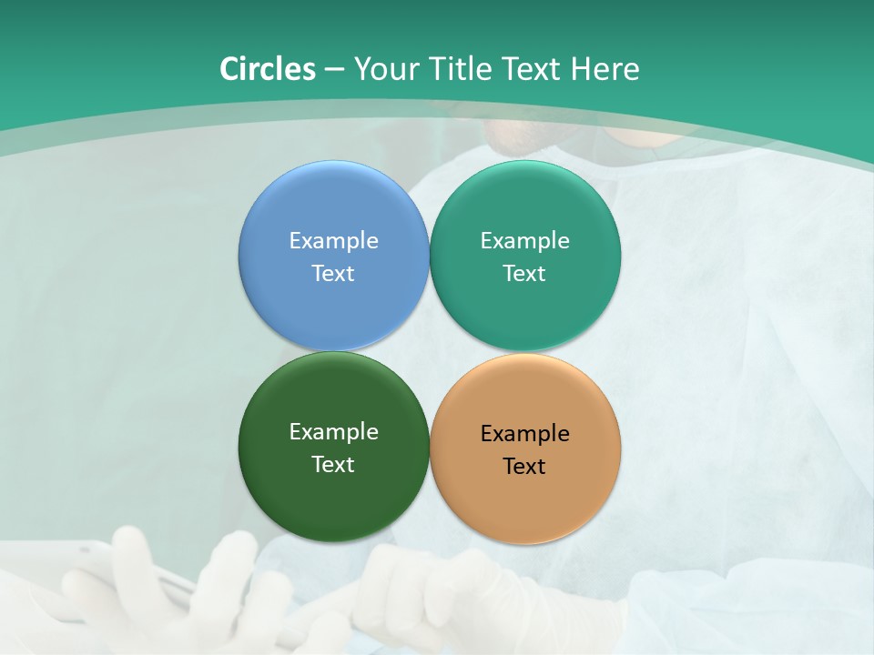 A Group Of Doctors Looking At A Patient In A Hospital PowerPoint Template