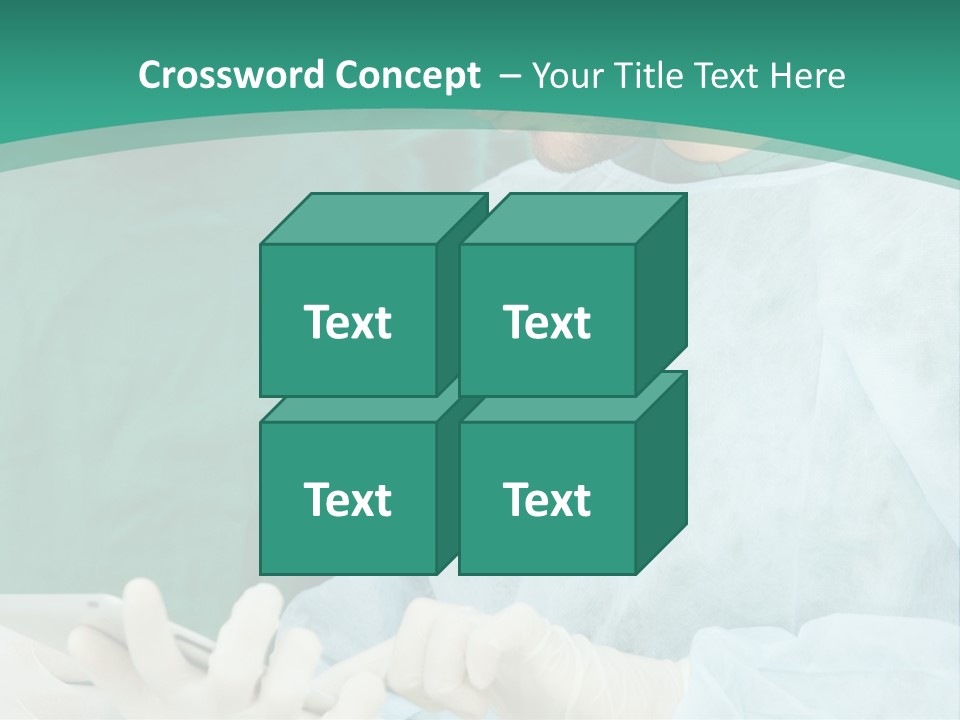 A Group Of Doctors Looking At A Patient In A Hospital PowerPoint Template