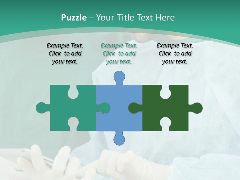A Group Of Doctors Looking At A Patient In A Hospital PowerPoint Template